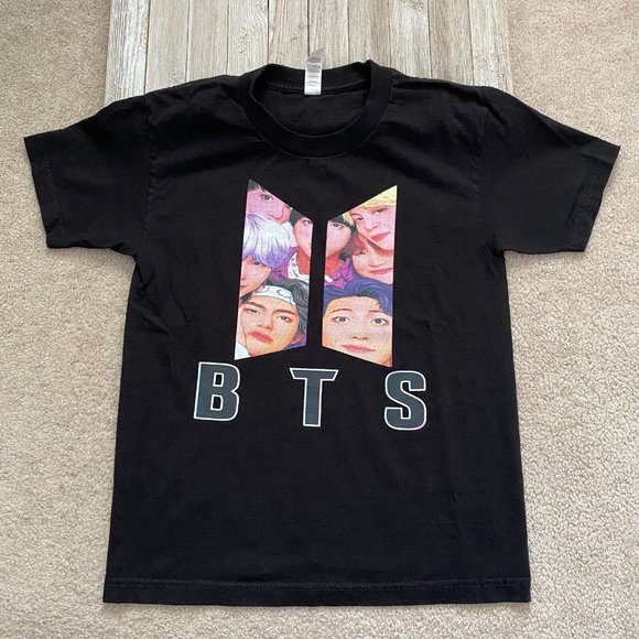 Suna BTS Army S Band Members Logo Graphic Tee T-Shirt Short Sleeve K-Pop Music - Picture 1 of 12